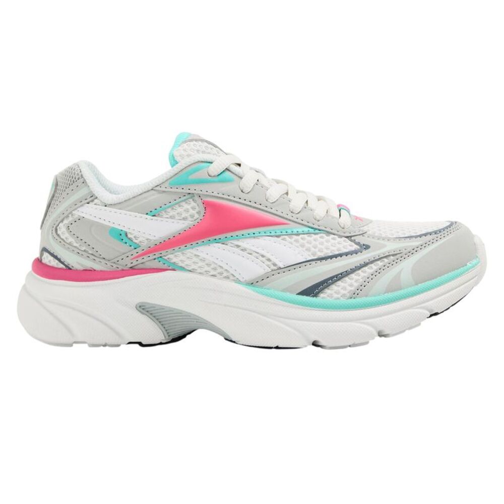 Reebok Childrens/Kids Colour Block Chunky Sole Sneakers / Gray/Pink/Aqua